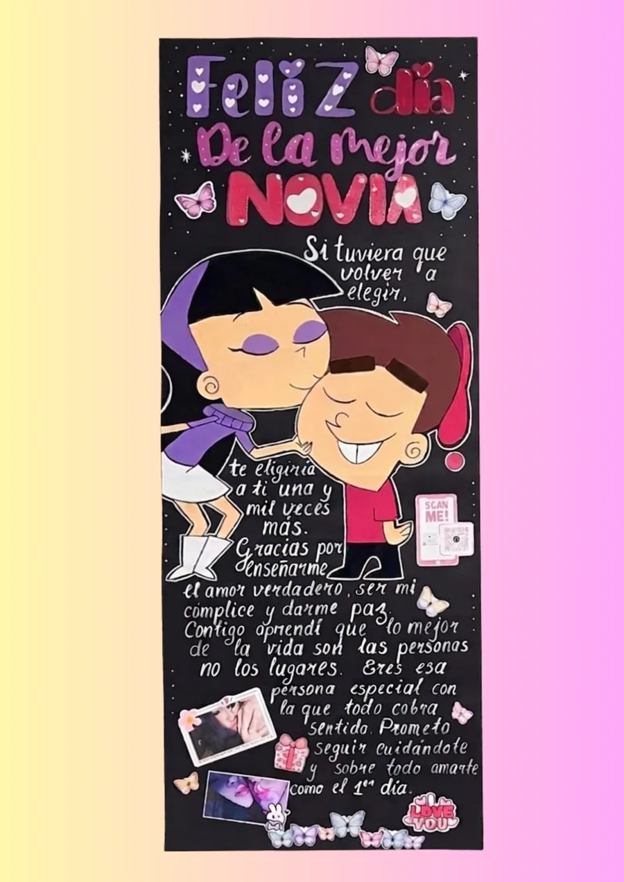 Cartel para novia · Feliz día